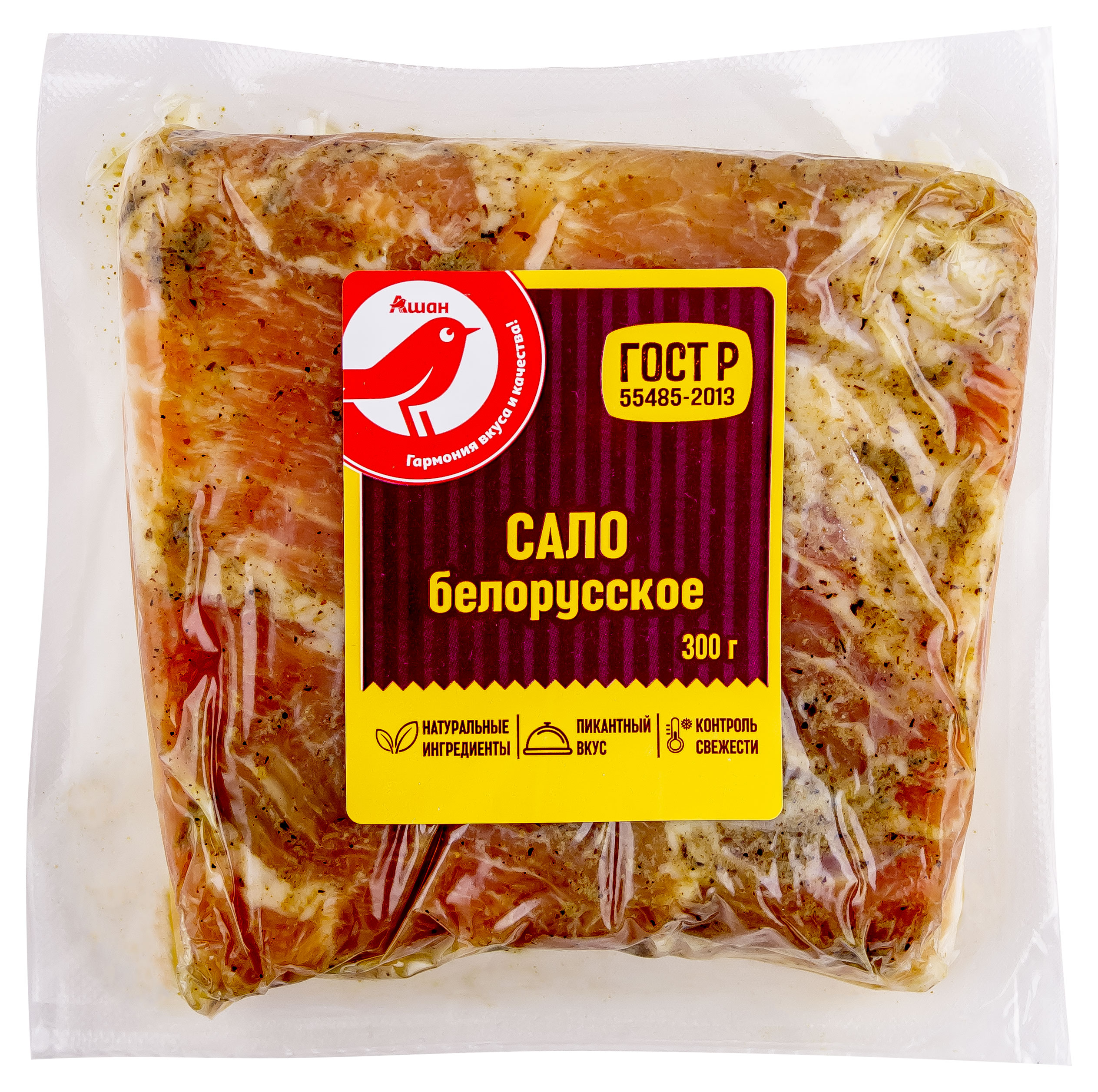 

Сало АШАН Красная птица белорусское, 300 г