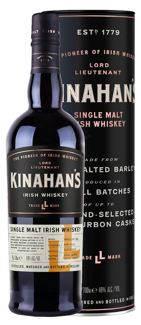 

Виски Kinahans Single Malt Irish Whiskey Ирландия, 0,7 л