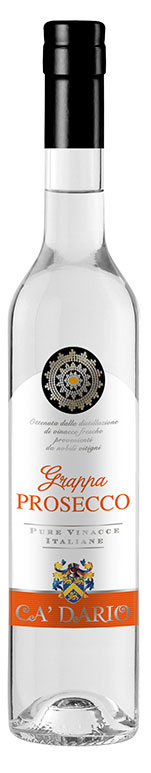 Изображение товара Граппа Ca' Dario Prosecco Италия 0,5 л — крепкий напиток высокого качества