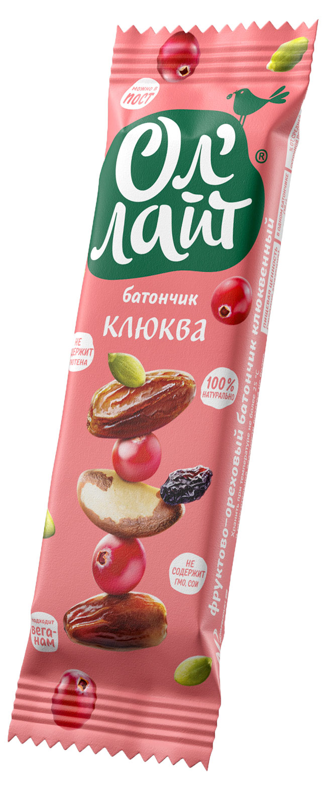 

Батончик Ол'Лайт клюквенный, 30 г