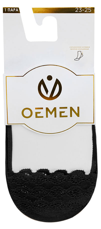 

Следки женские OEMEN капроновые черные, р 23-25
