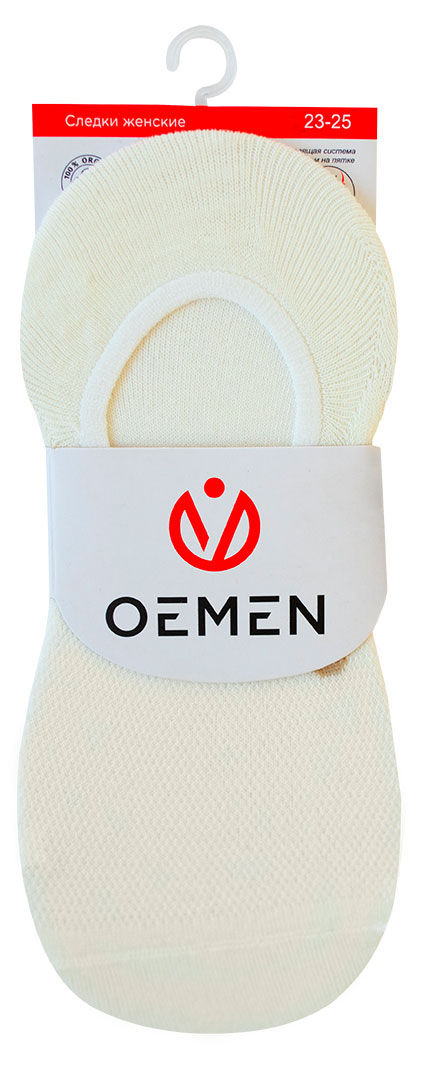 

Следки женские OEMEN хлопковые молочные, р 23-25