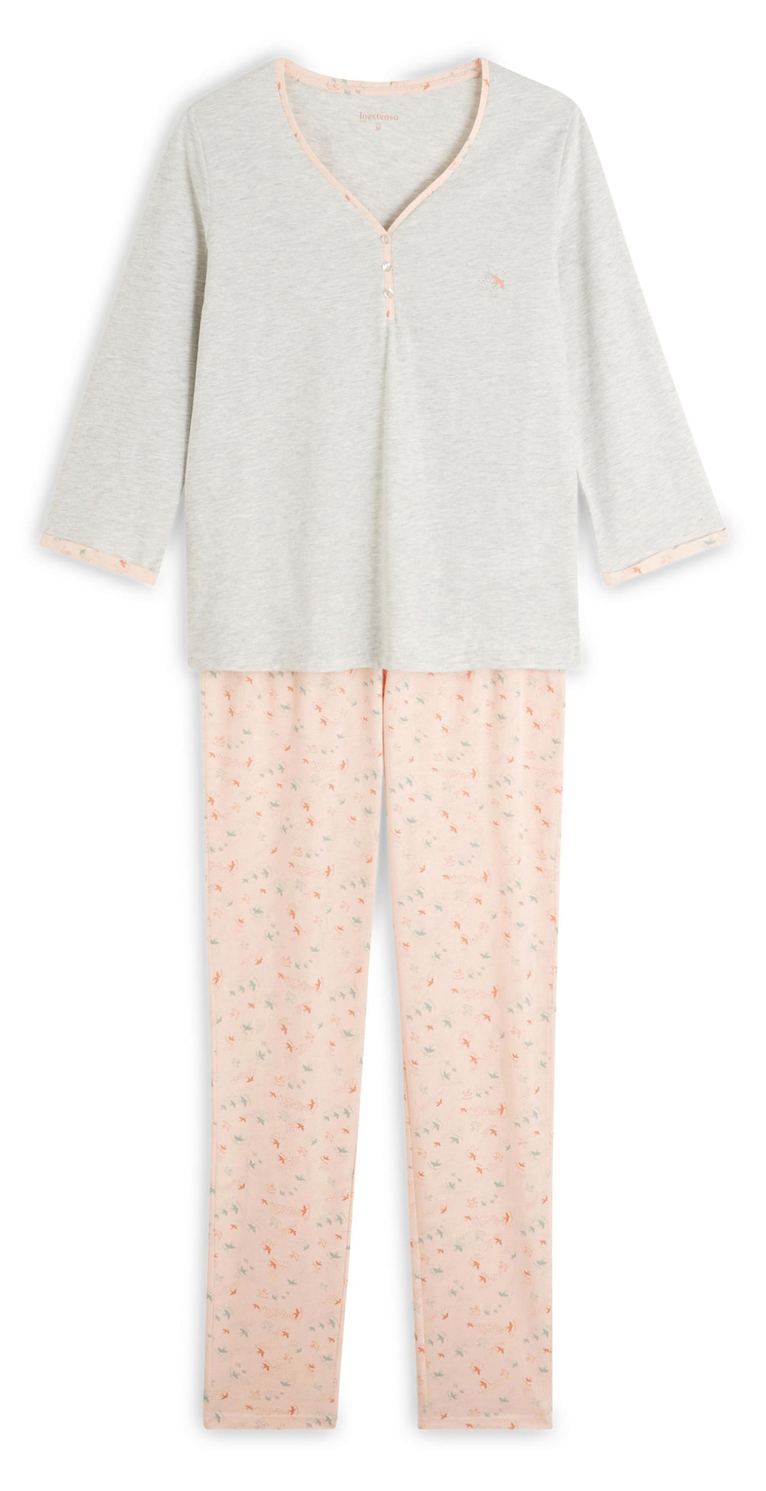 

Пижама женская InExtenso серая, персиковая