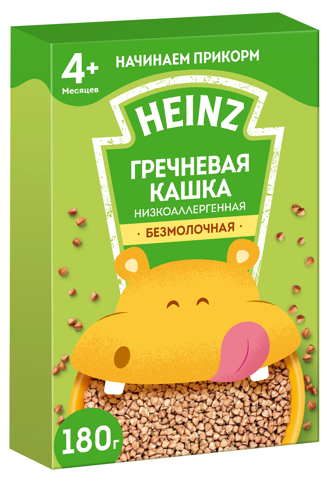 

Каша безмолочная Heinz низкоаллергенная гречневая с 4 мес., 180 г