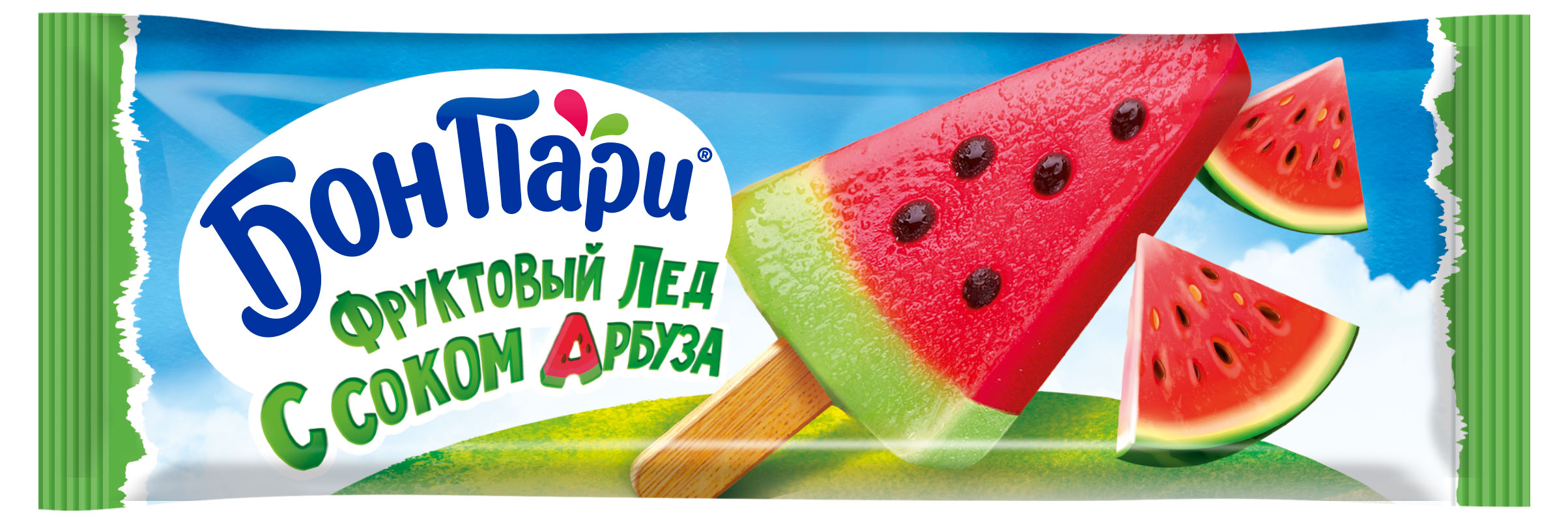 

Фруктовый лед Бон Пари с соком арбуза, 67 г