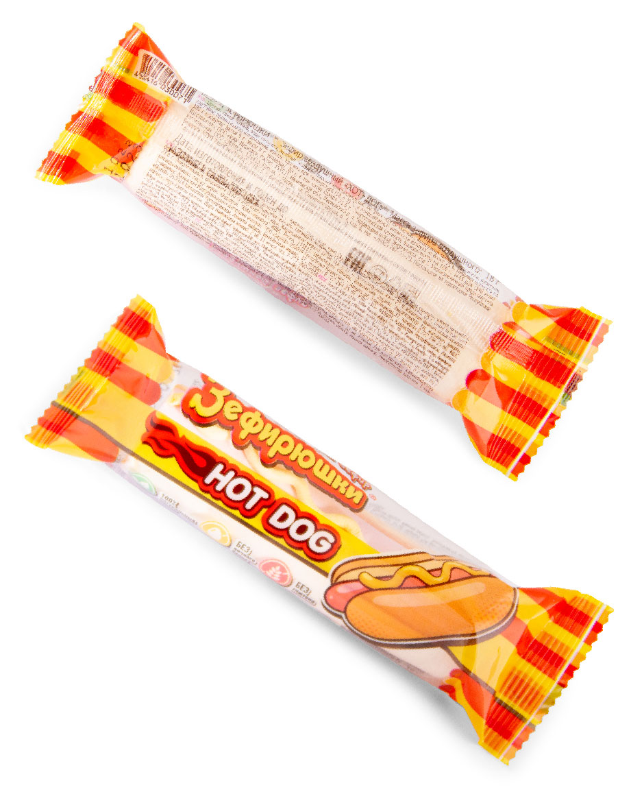 

Зефир воздушный Зефирюшки Hot dog, 18 г