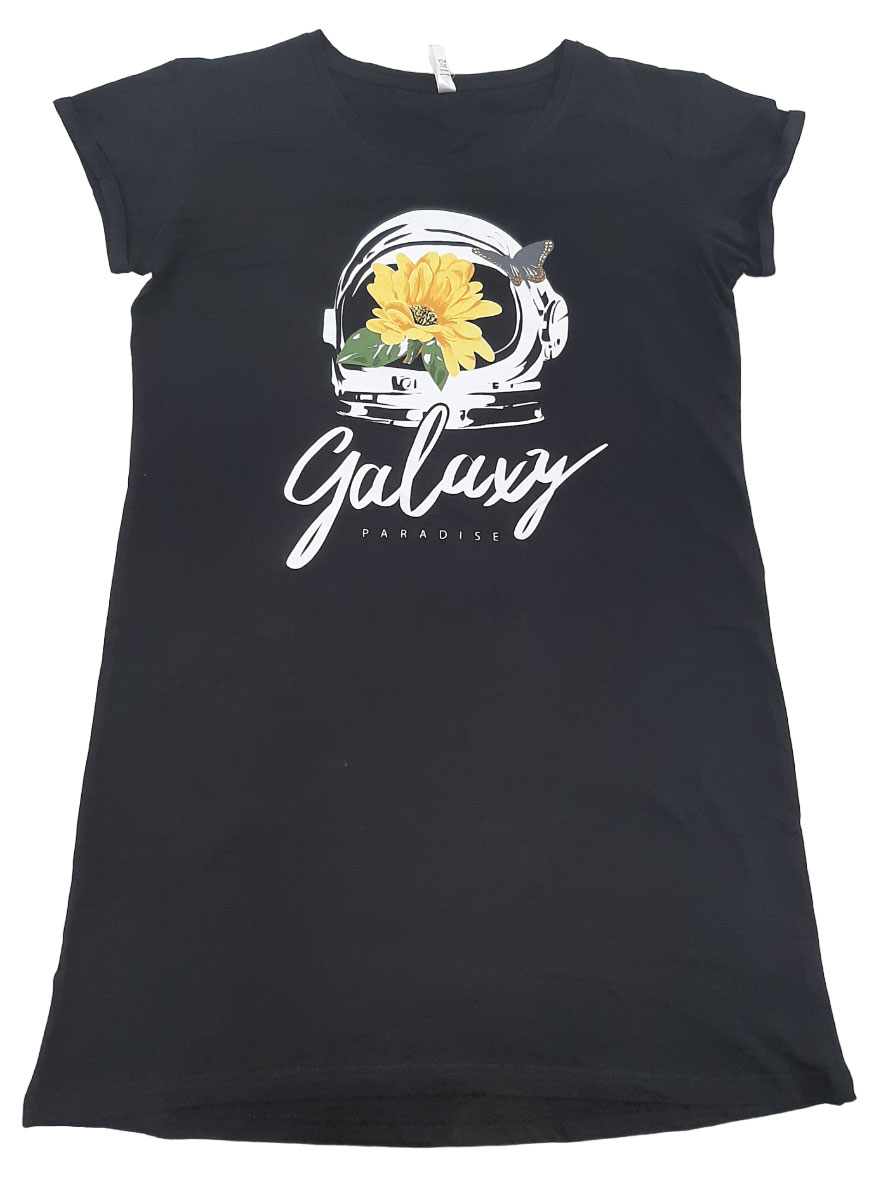 Изображение товара Платье домашнее женское DYSOT р 46-52 (M-2XL) черное