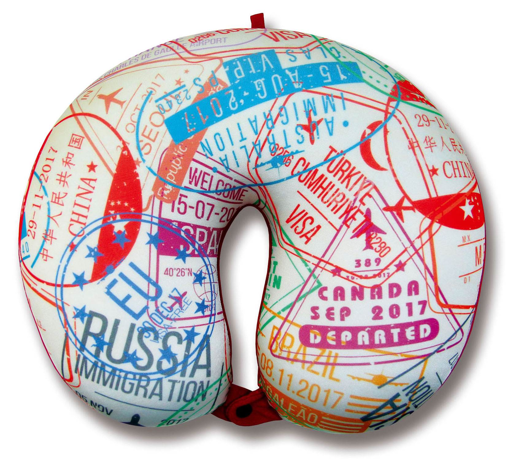 

Подушка для шеи Штучки, к которым тянутся ручки Смайл/Глобус