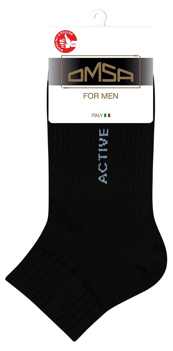 

Носки мужские Omsa Active 111 Nero, размер 42-44