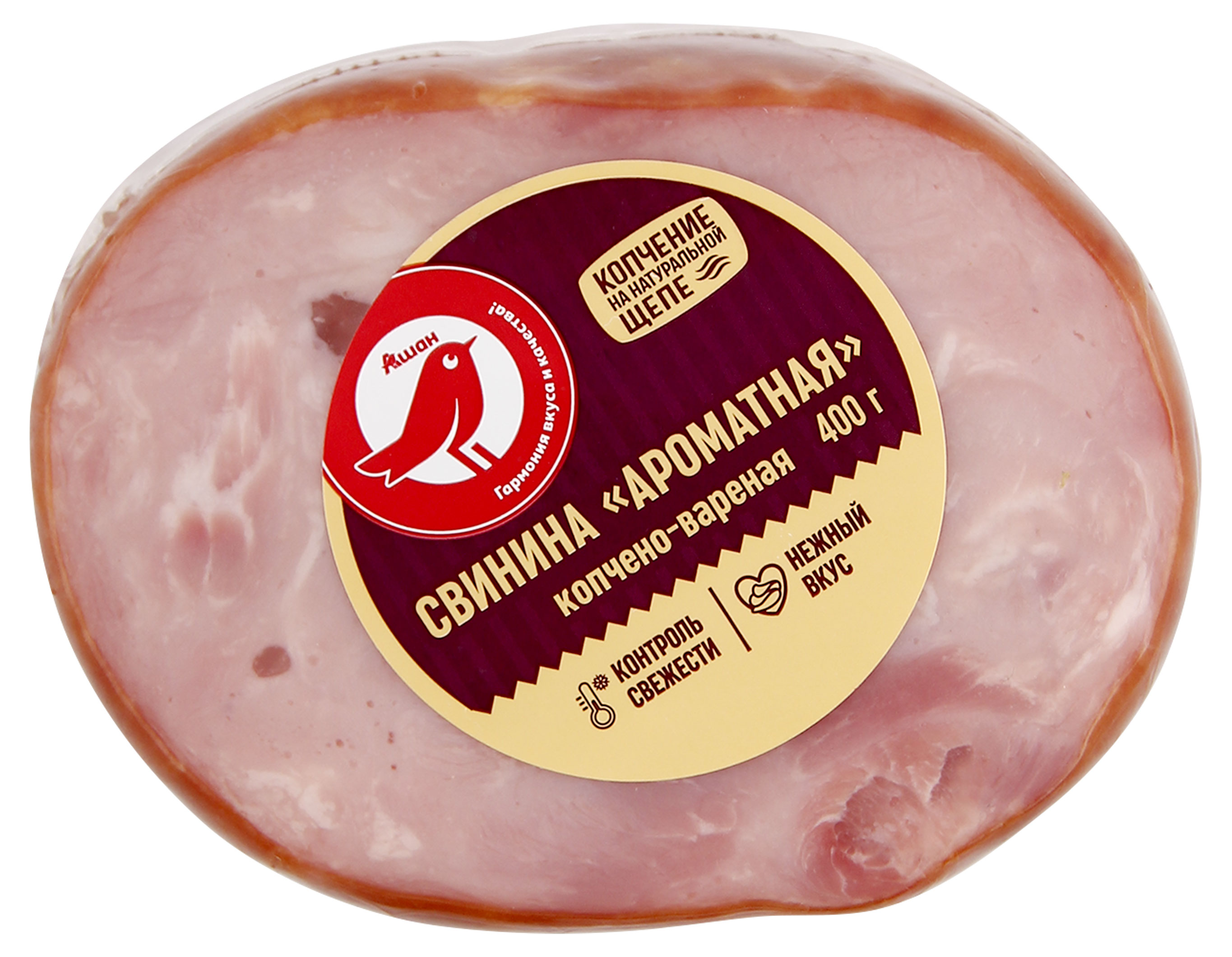 

Свинина варено-копченая АШАН Красная птица Ароматная, 400 г