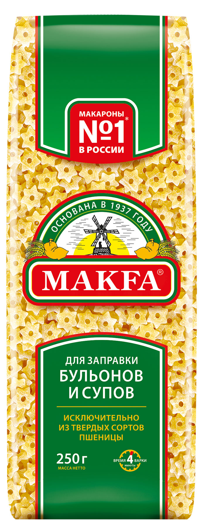 Изображение товара Макаронные изделия Makfa звездочки, 250 г