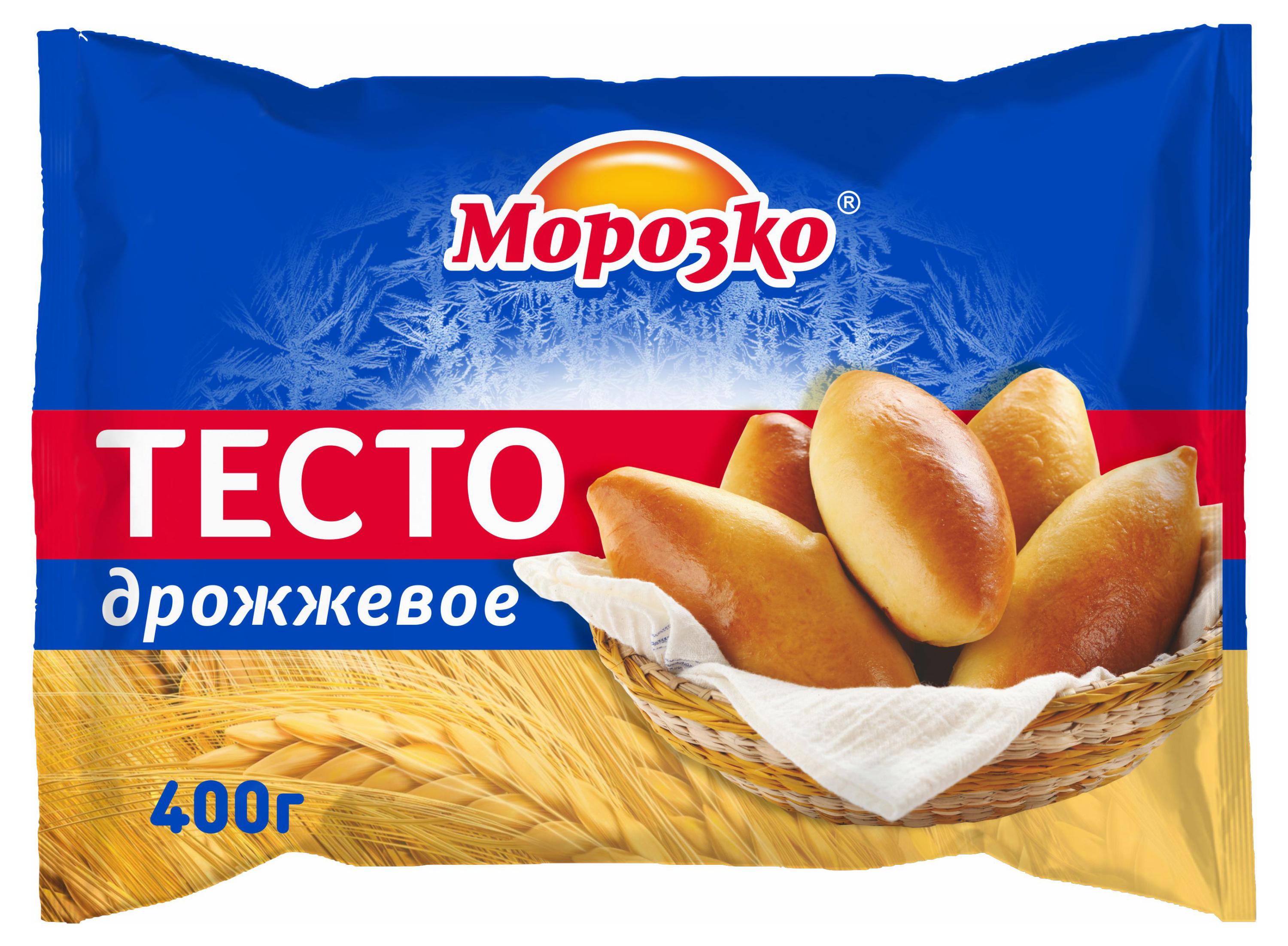 

Тесто замороженное дрожжевое Морозко, 400 г