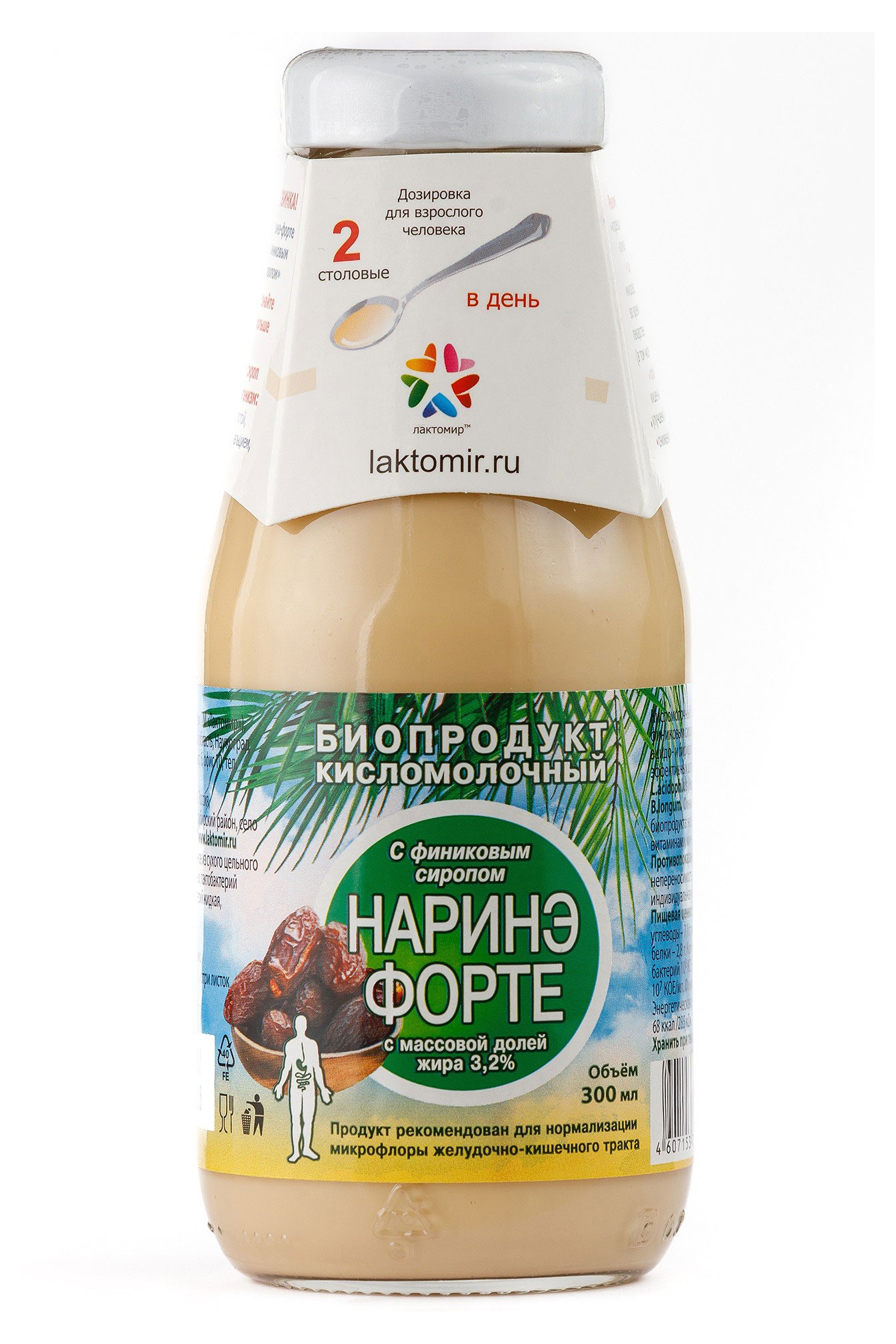 

Биопродукт кисломолочный напиток Лактомир Наринэ-форте с финиковым сиропом 3,2 % БЗМЖ, 300 мл