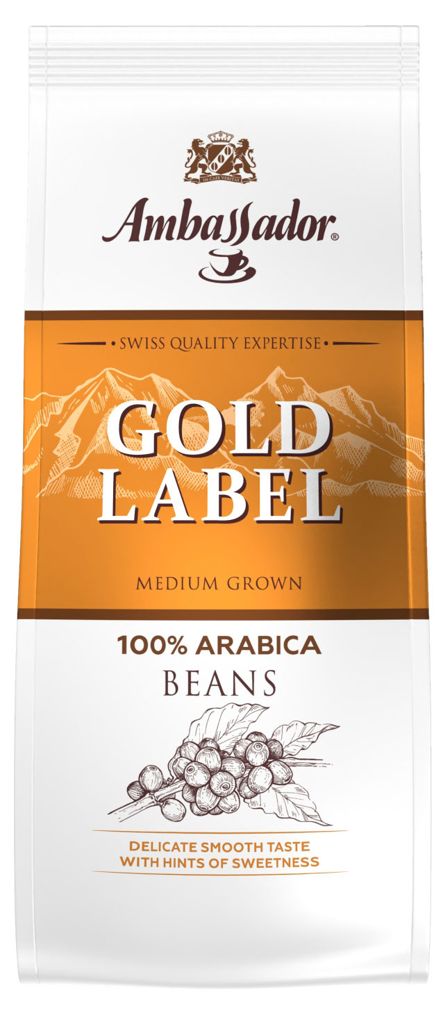 

Кофе в зернах Ambassador Gold label, 200 г