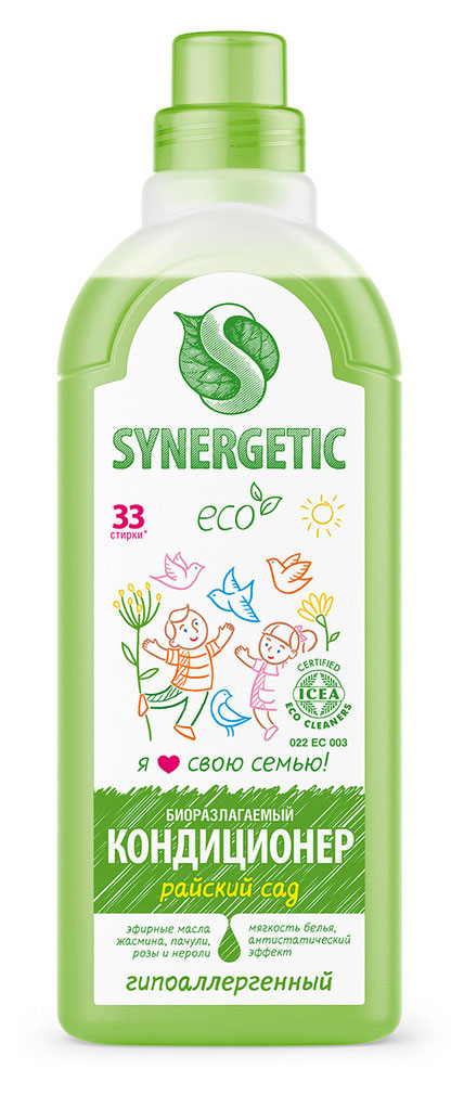 

Кондиционер для белья Synergetic Райский сад, 1 л