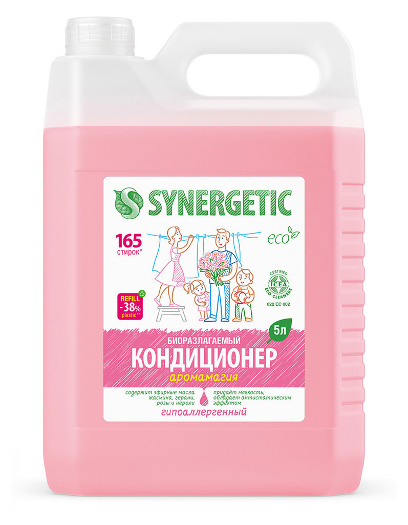 

Кондиционер-ополаскиватель для белья Synergetic Аромамагия, 5 л