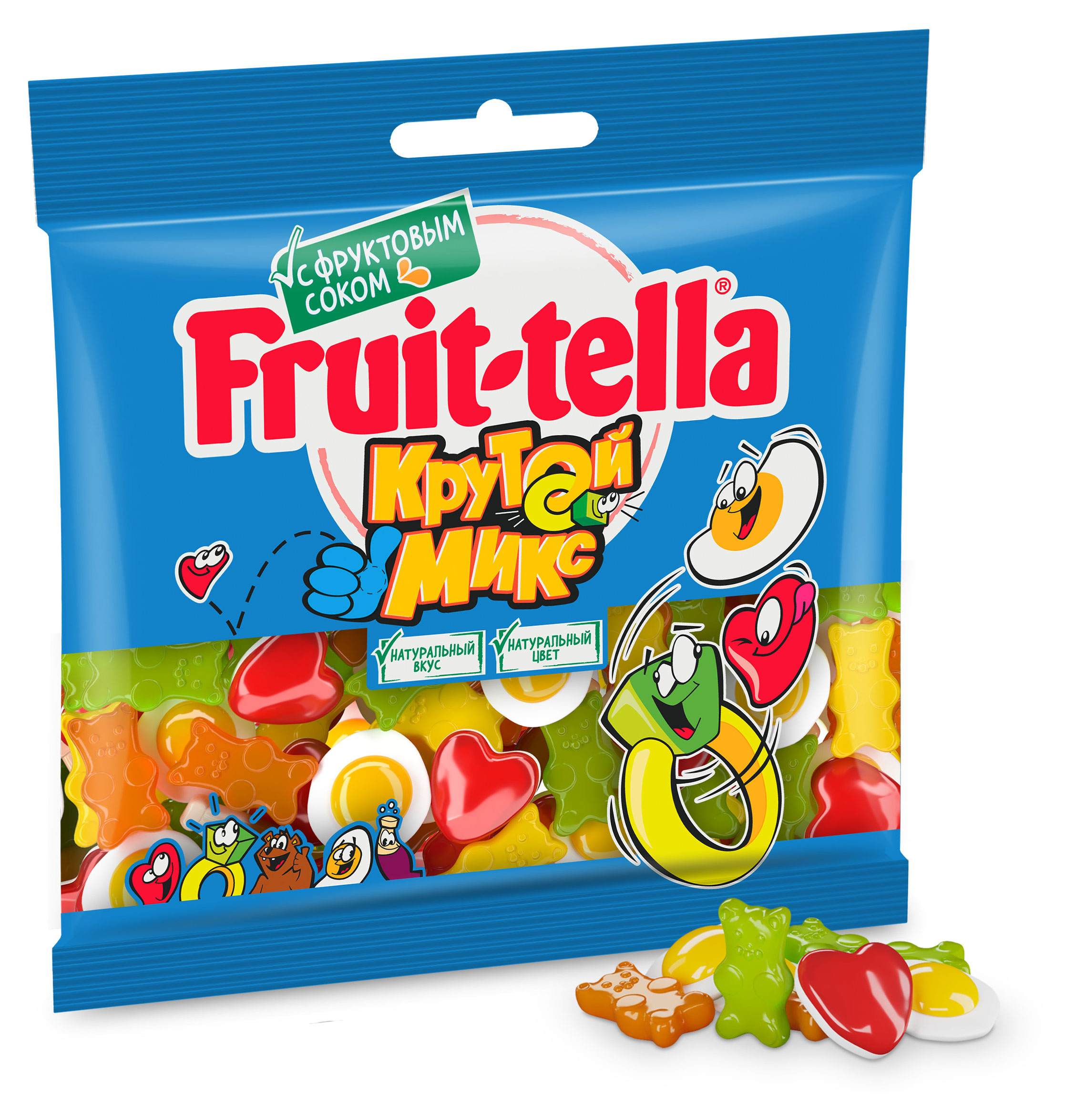 

Мармелад жевательный Fruittella Крутой Микс, 150 г