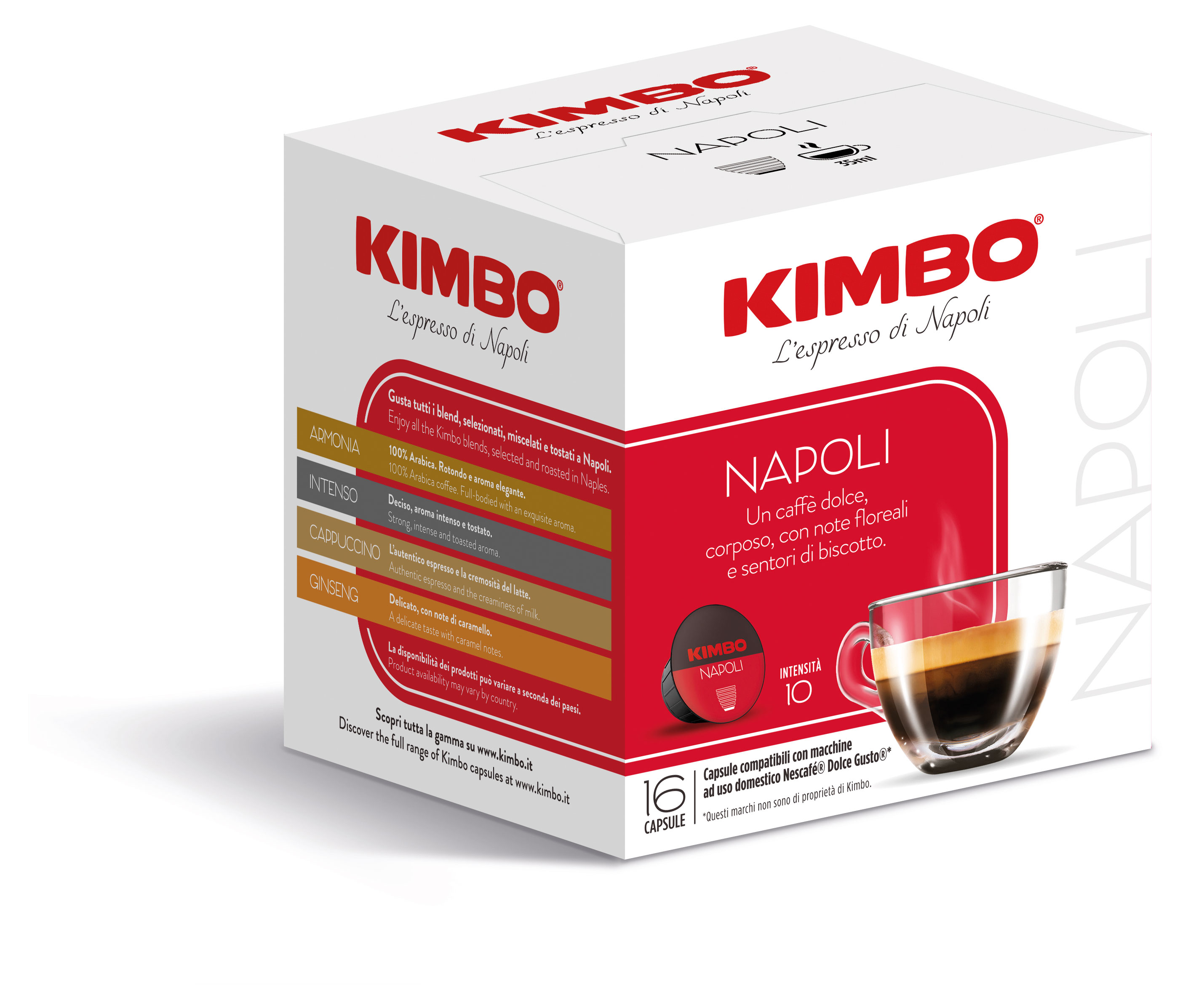

Капсулы KIMBO Napoli, 16 шт х 7 г