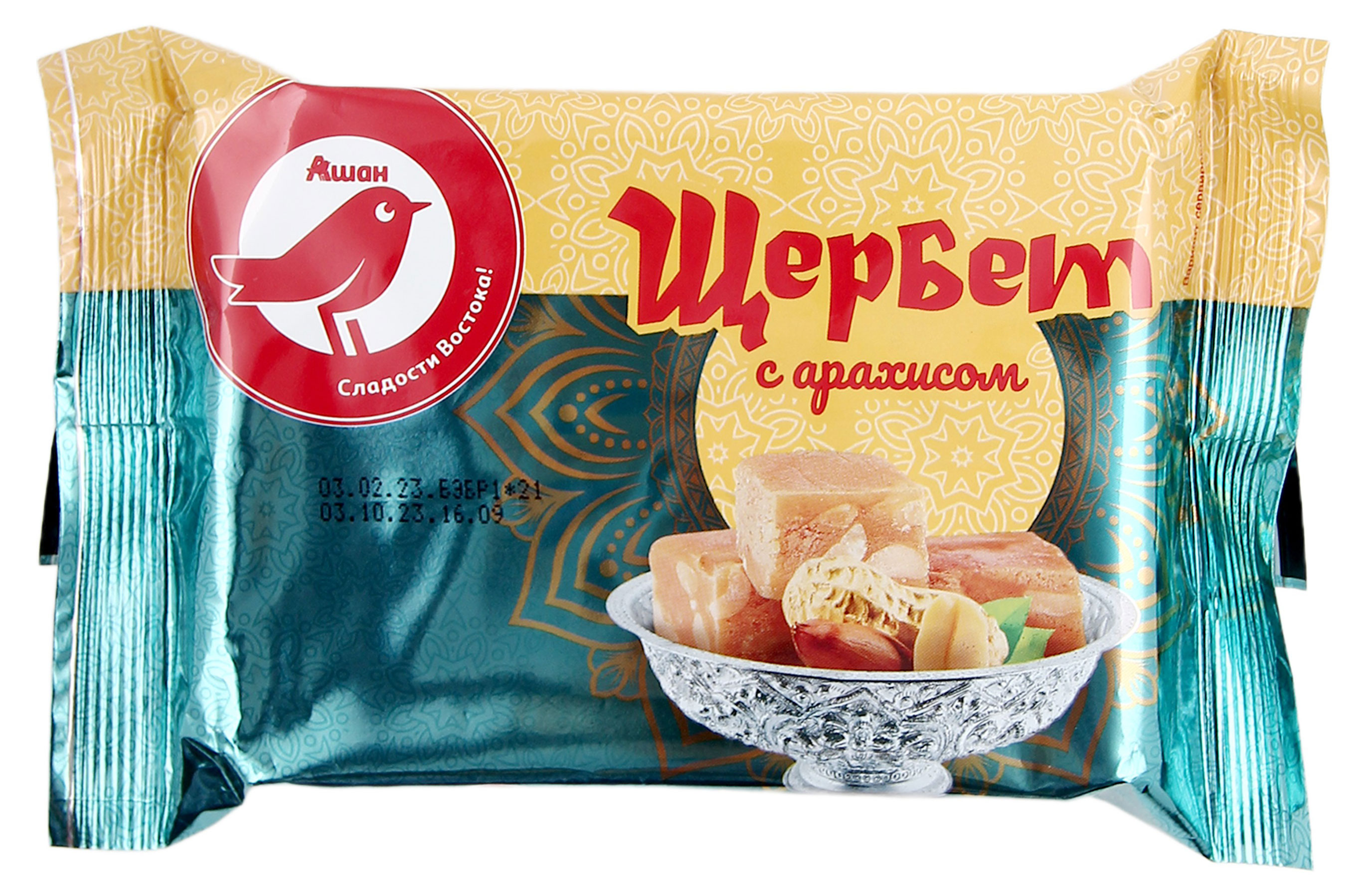 

Щербет АШАН Красная птица с арахисом, 250 г