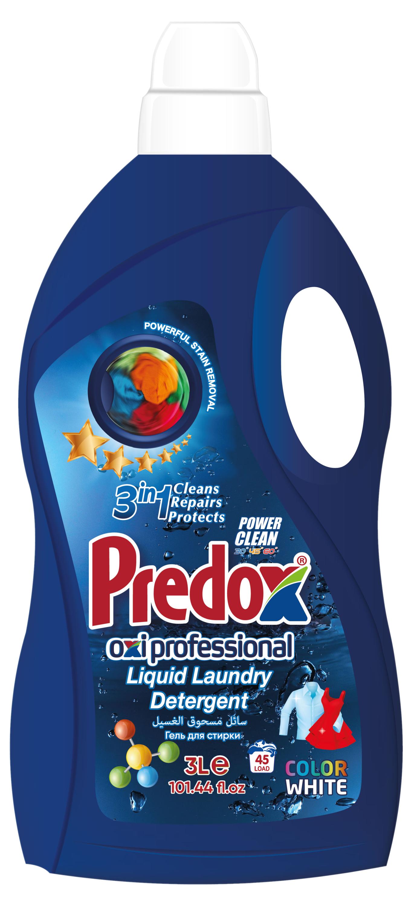 

Гель для стирки Predox для белого и цветного белья Синий, 3 л