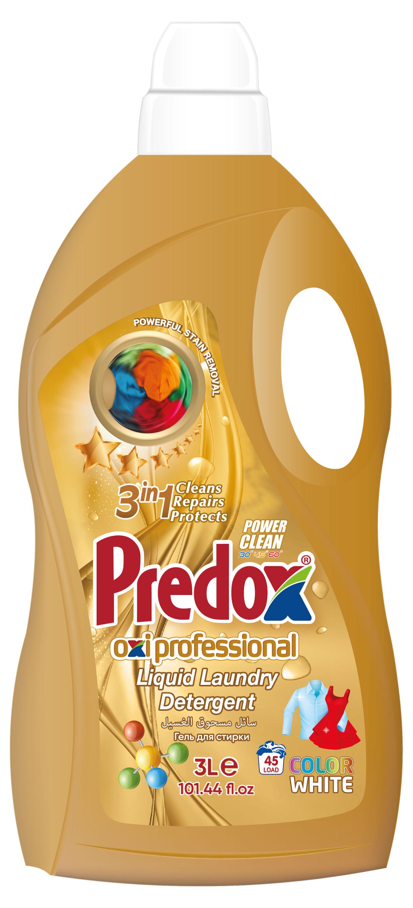 

Гель для стирки Predox для белого и цветного белья Золото, 3 л