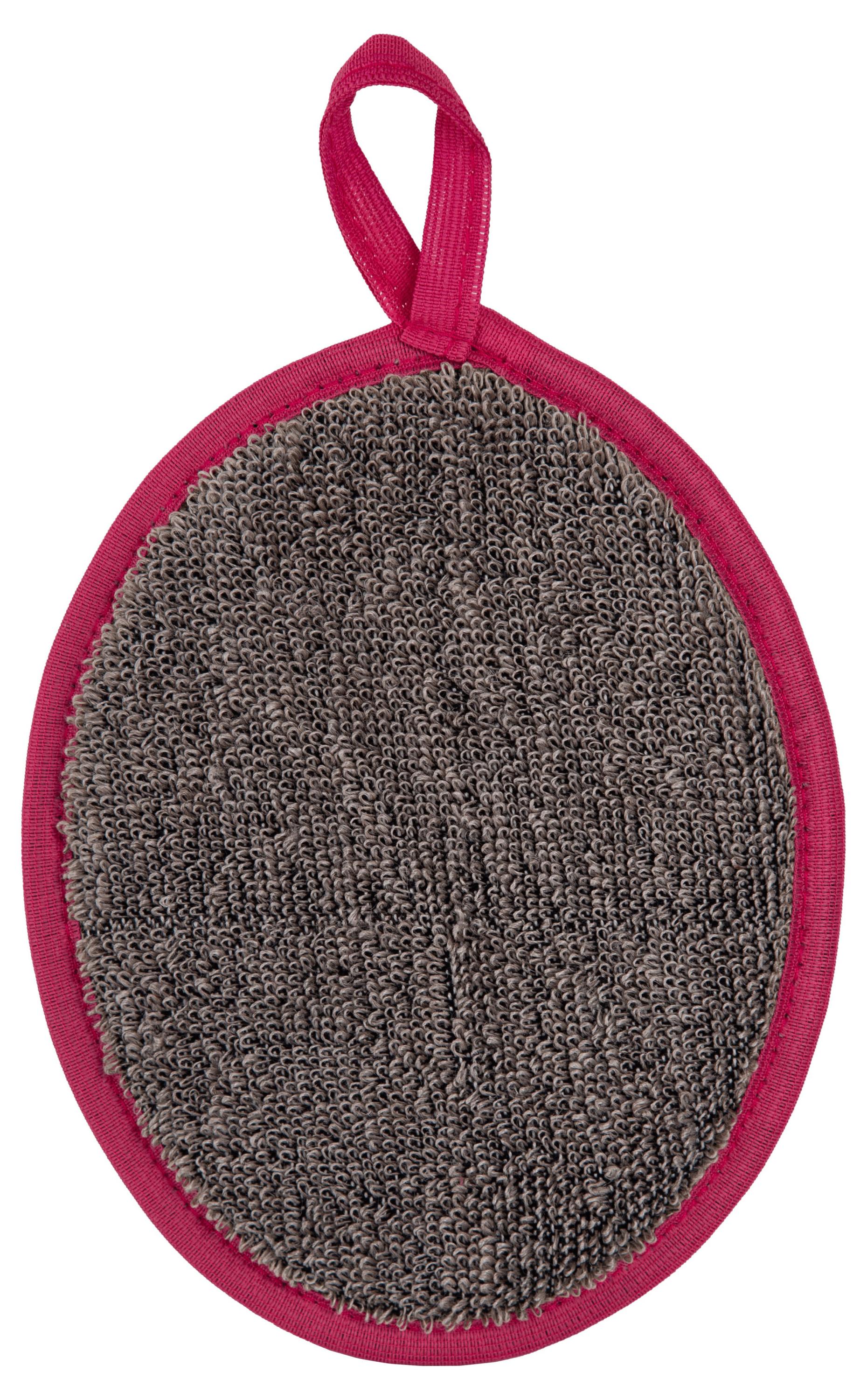 

Мочалка для тела Eva Ladies овальная лён, 16х12 см
