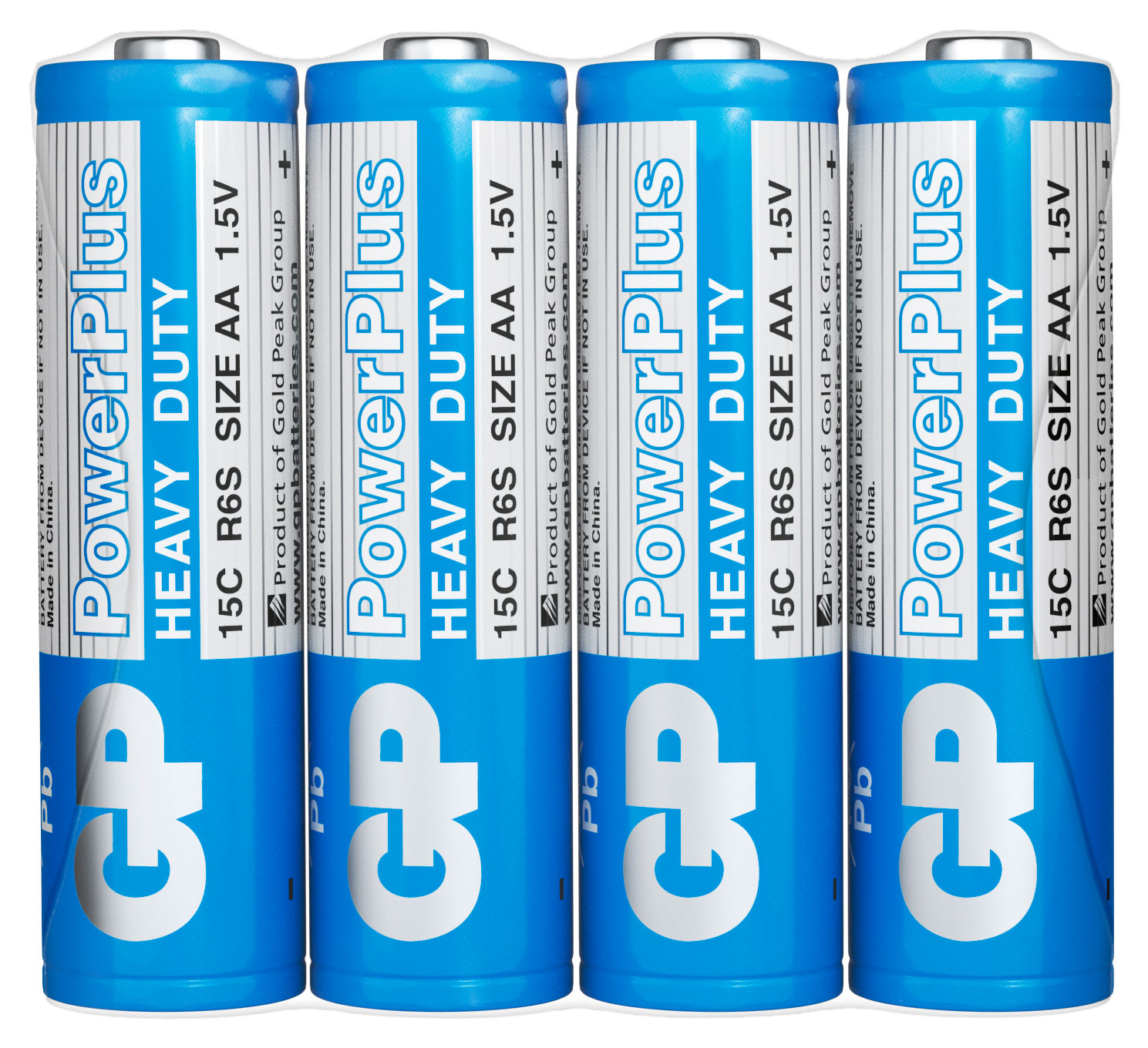 

Батарейка GP Power Plus R6 солевая AA, 4 шт