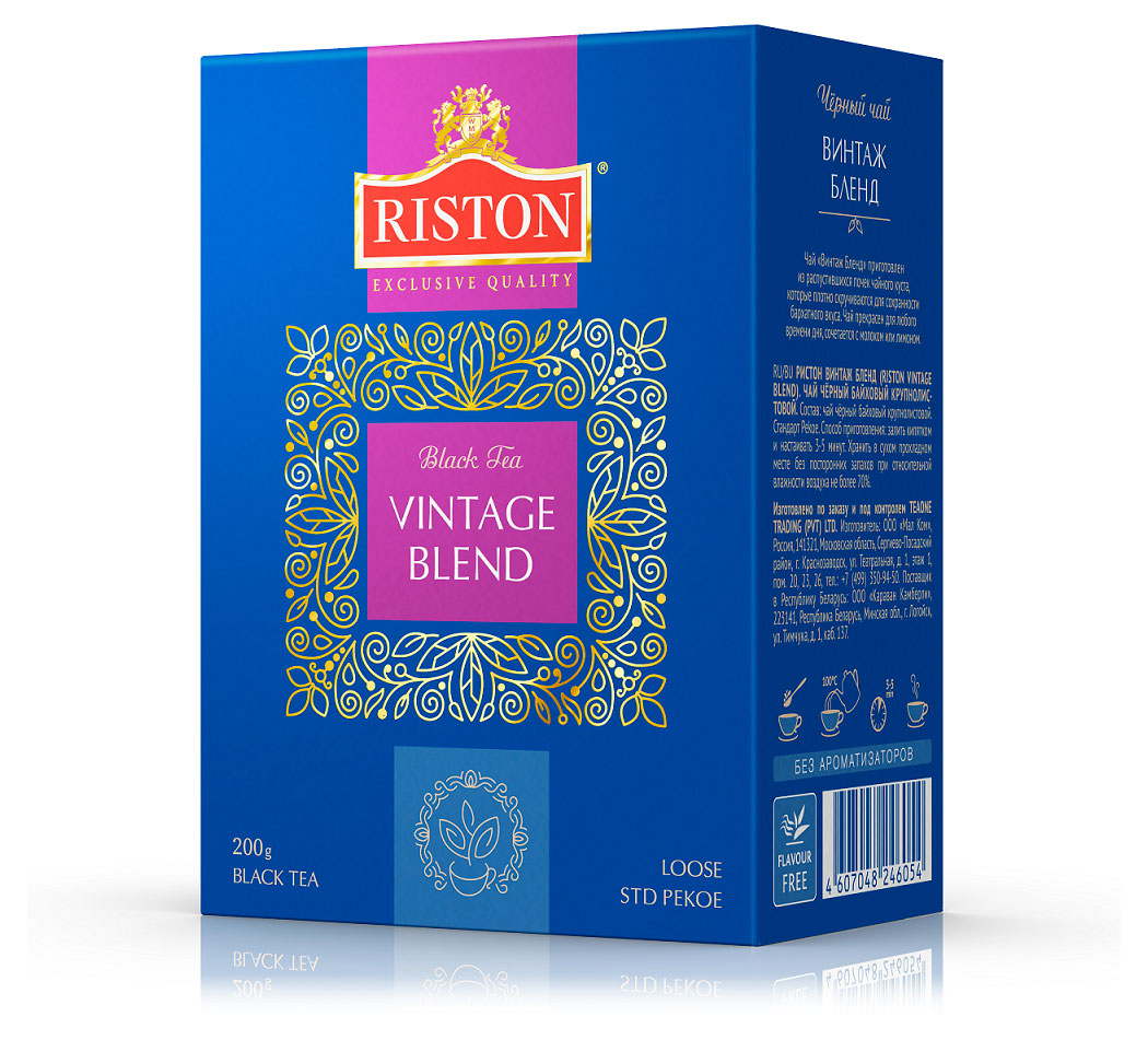 

Чай черный RISTON Vintage Blend листовой, 200 г