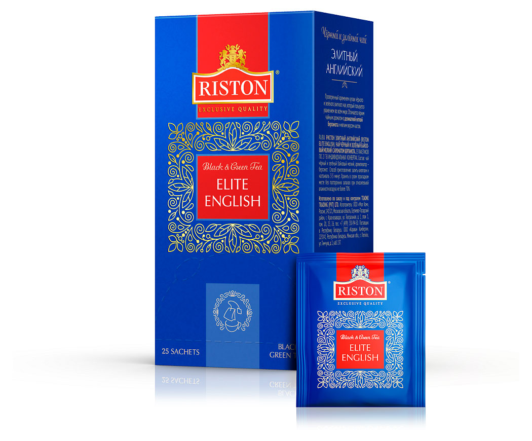 

Чай черный и зеленый RISTON Elite English, 25x2 г