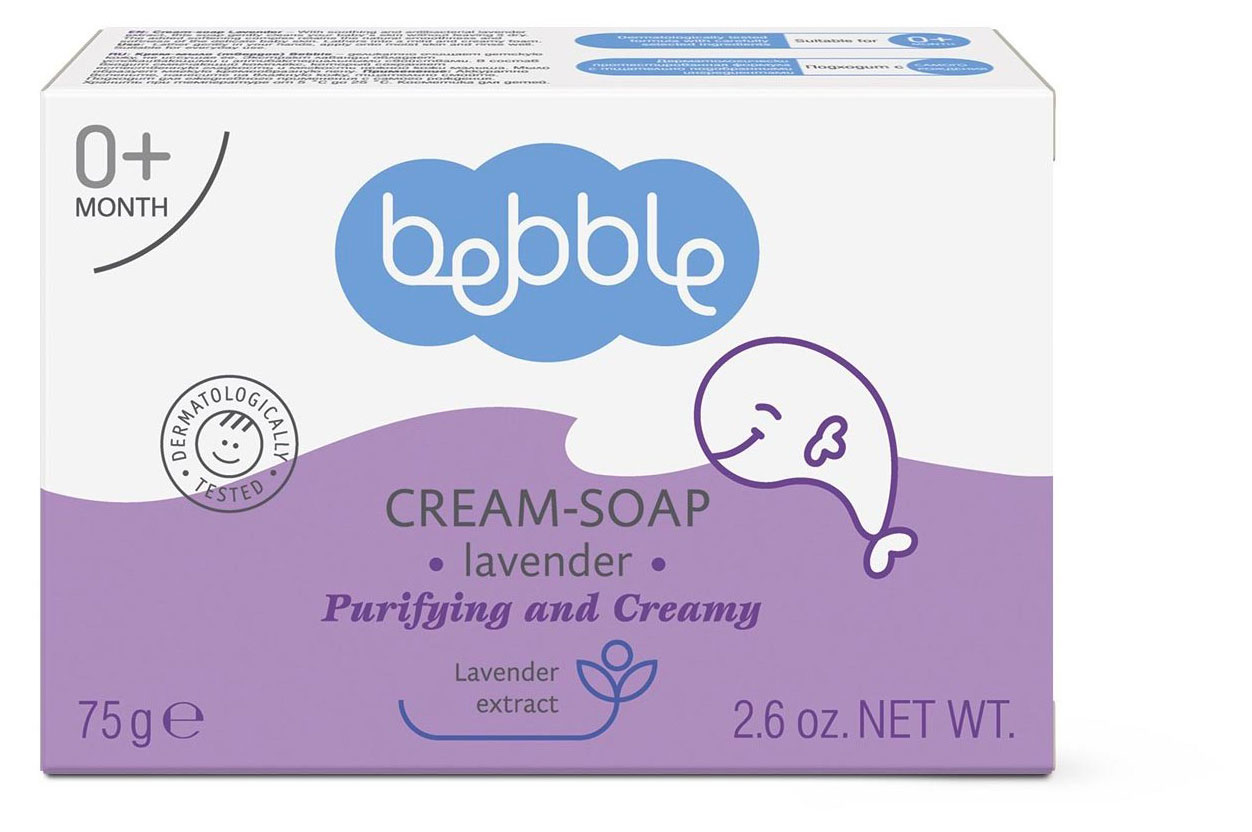 

Крем-мыло детское Bebble твердое Лаванда Cream-Soa 0+, 75 г