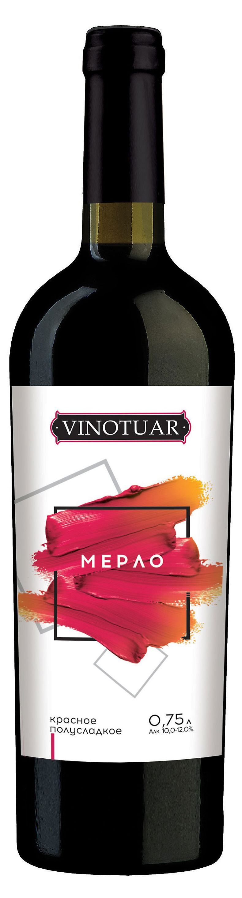

Вино Vinotuar Мерло красное полусладкое Россия, 0,75 л