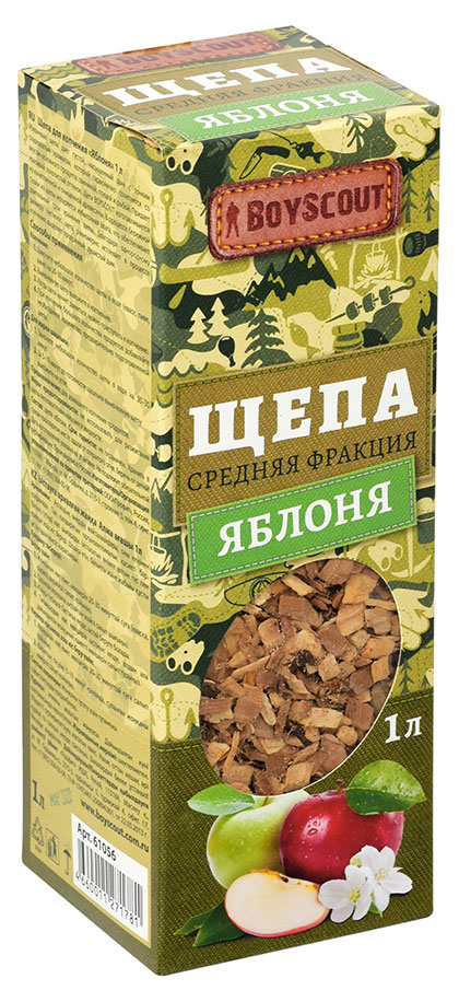 

Щепа для копчения BoyScout Яблоня, 1 л