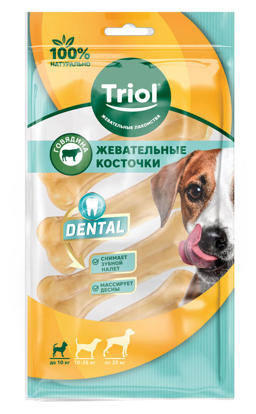 

Лакомство для собак Triol кость из жил 3, 80 г