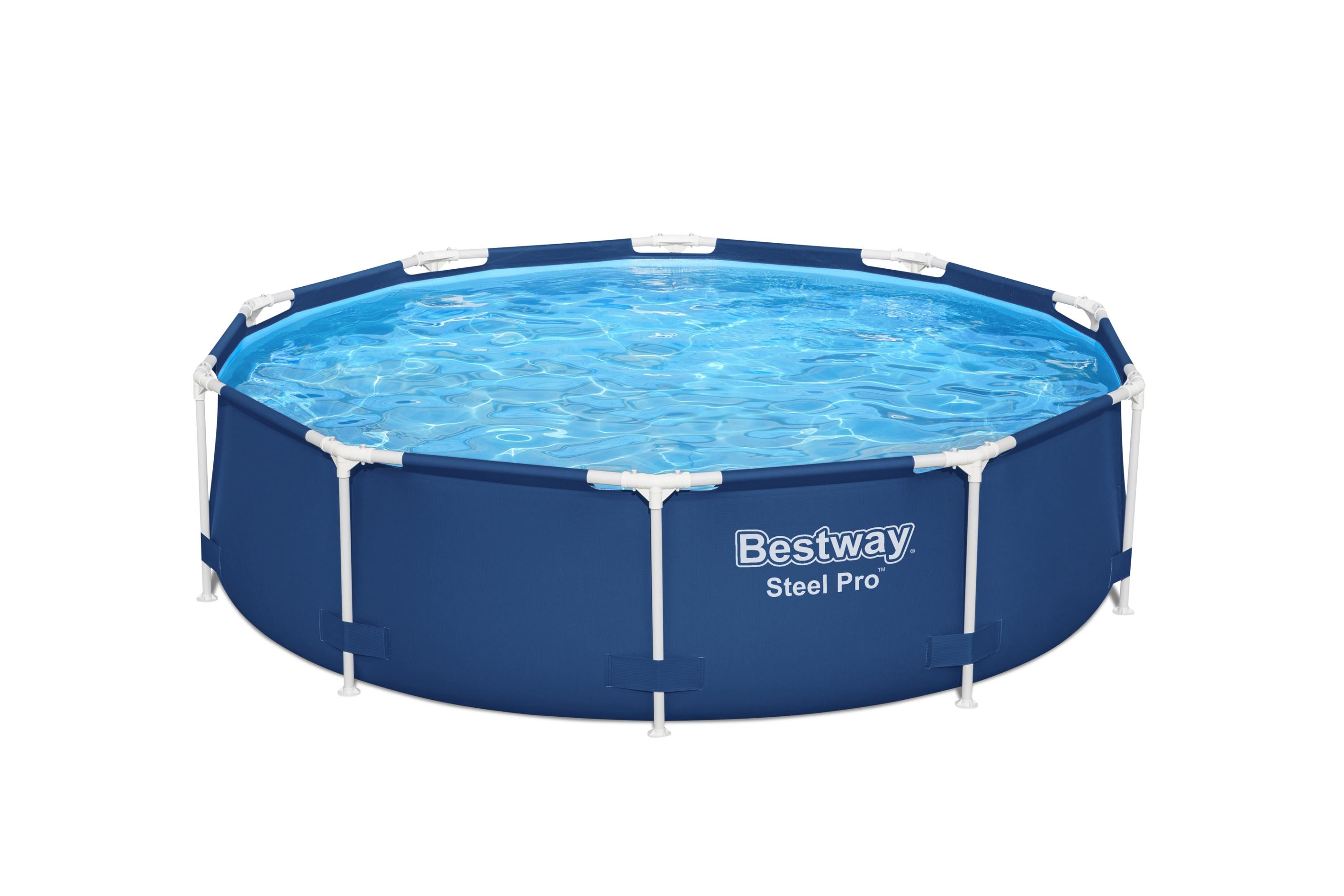 

Бассейн каркасный BESTWAY Steel Pro с насосом, 305х305х76 см