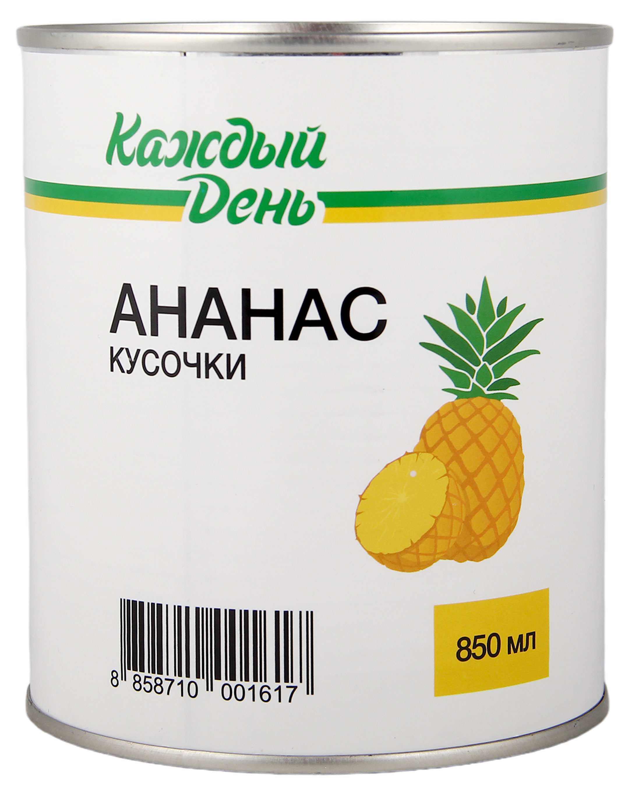 

Ананас Каждый день в кусочках, 850 мл