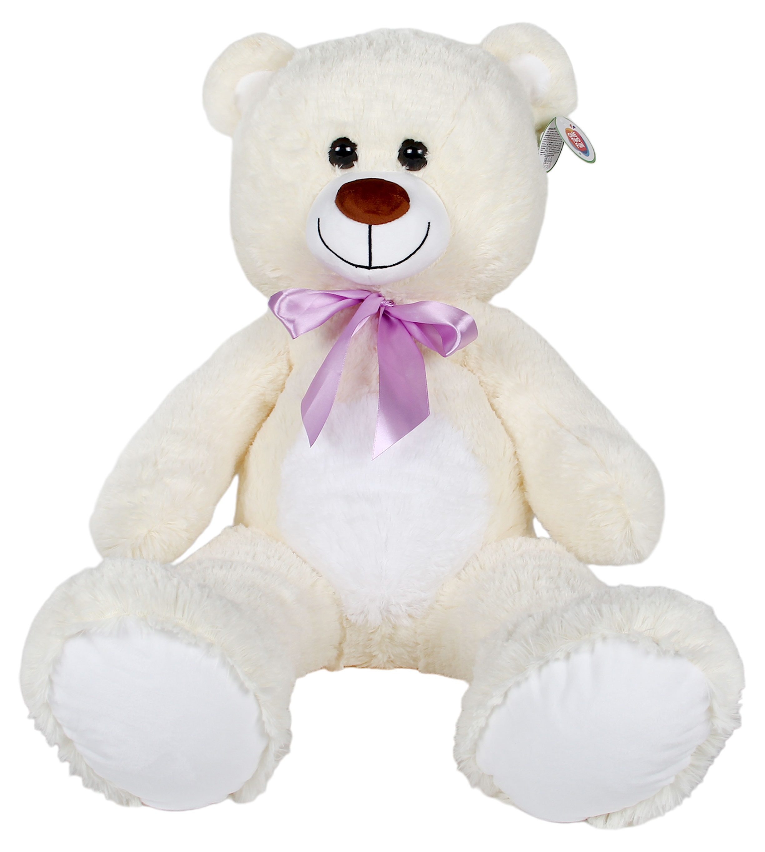 

Медвежонок ONE TWO FUN молочного цвета, 95 см