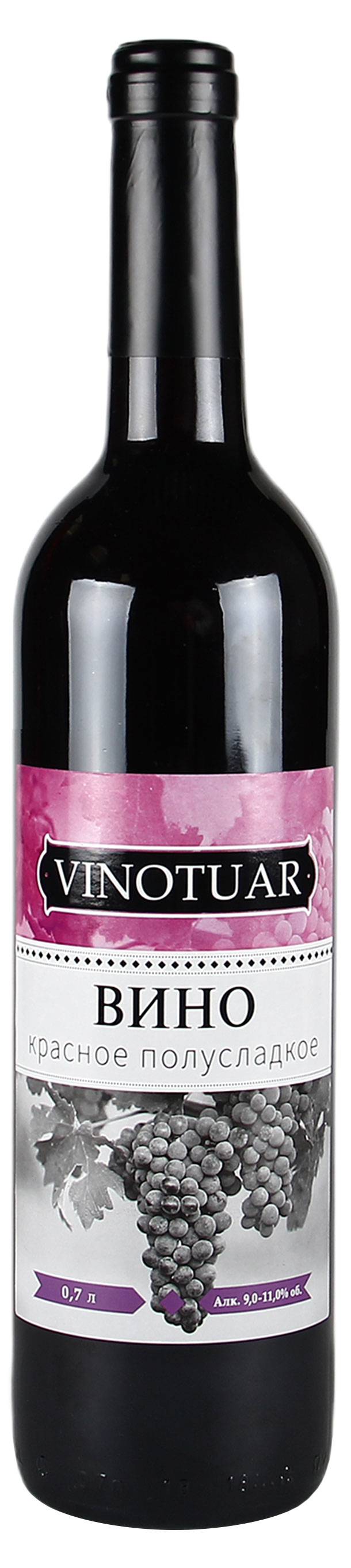 

Вино Vinotuar полусладкое красное Россия, 0,7 л