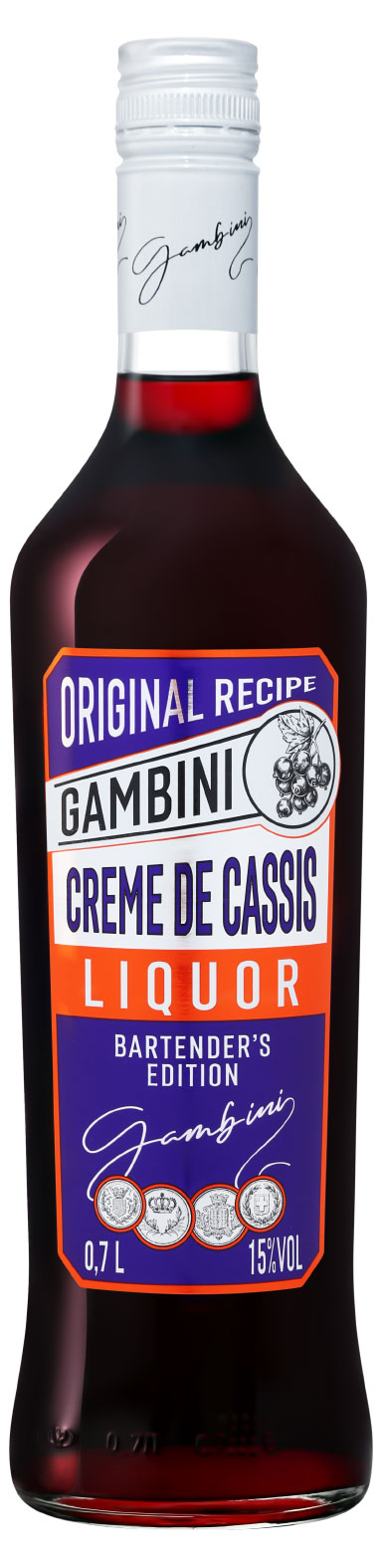

Ликер десертный Gambini crme de cassis Россия, 0,7 л