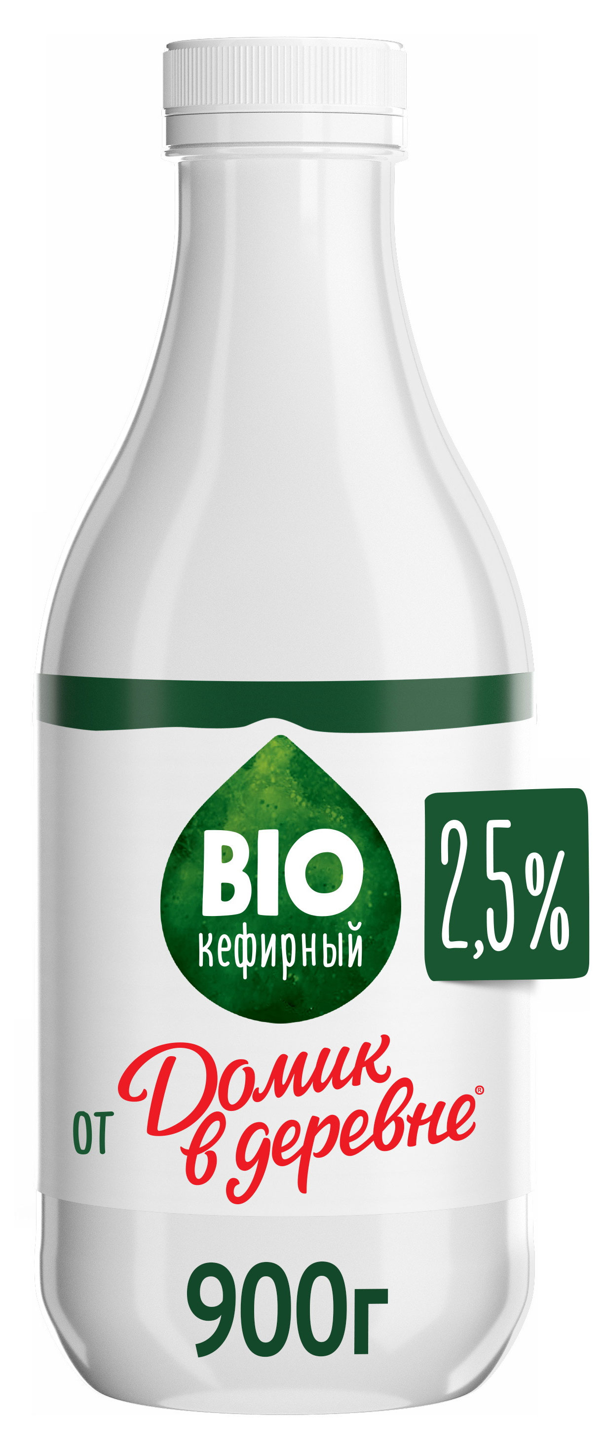 

Кефир Домик в деревне BIO-кефирный 2,5% БЗМЖ, 900 г