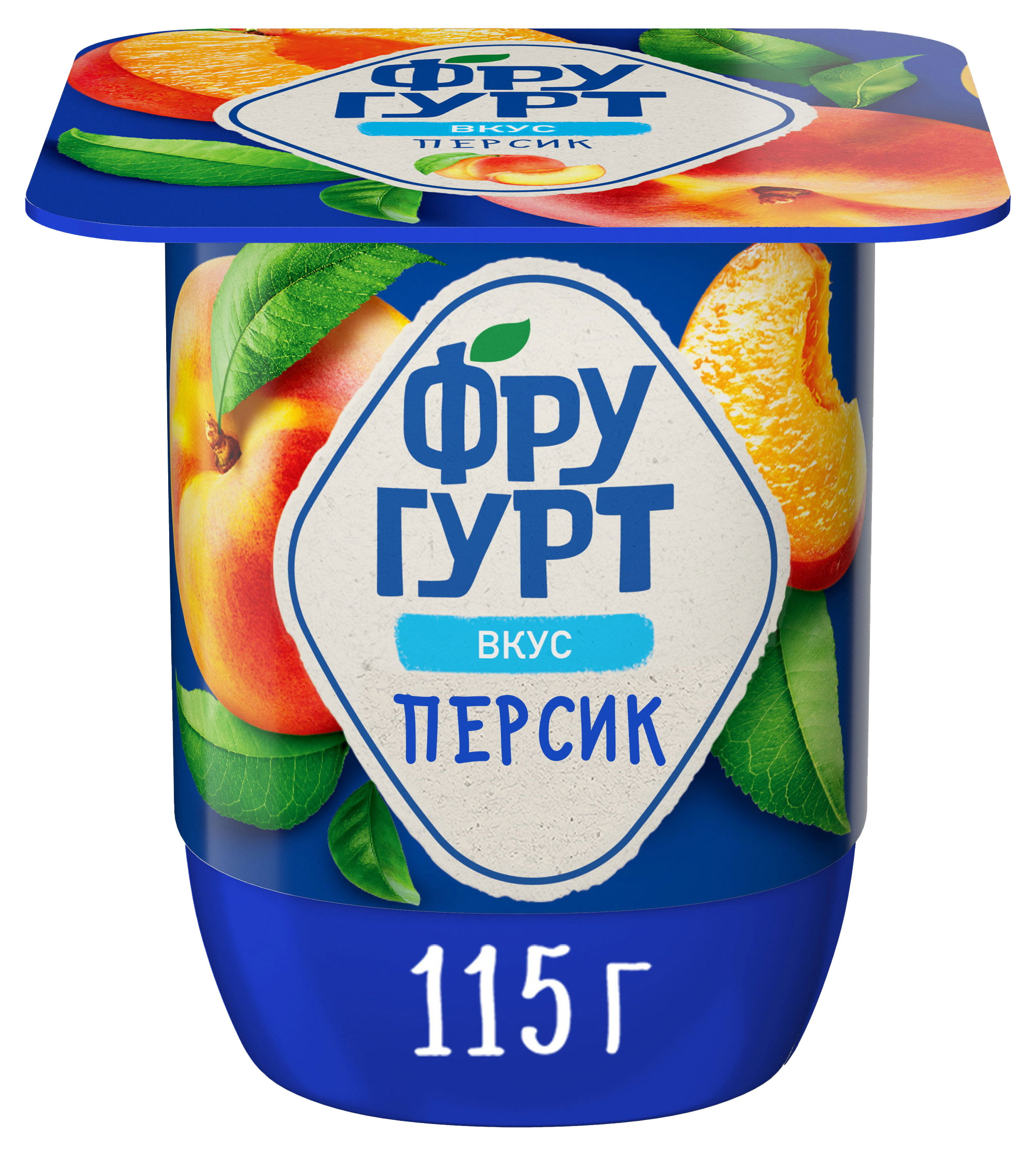 

Йогурт густой Фругурт термизированный Персик 2,5% БЗМЖ, 115г