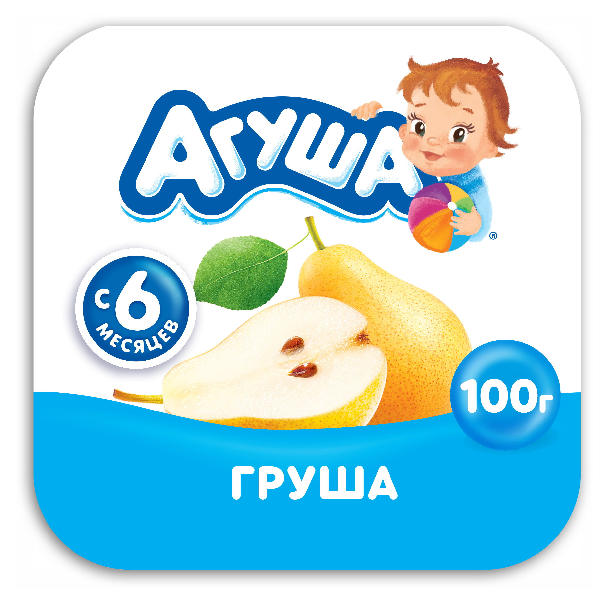 

Творог детский Агуша фруктовый груша, 3,9% БЗМЖ, 100 г