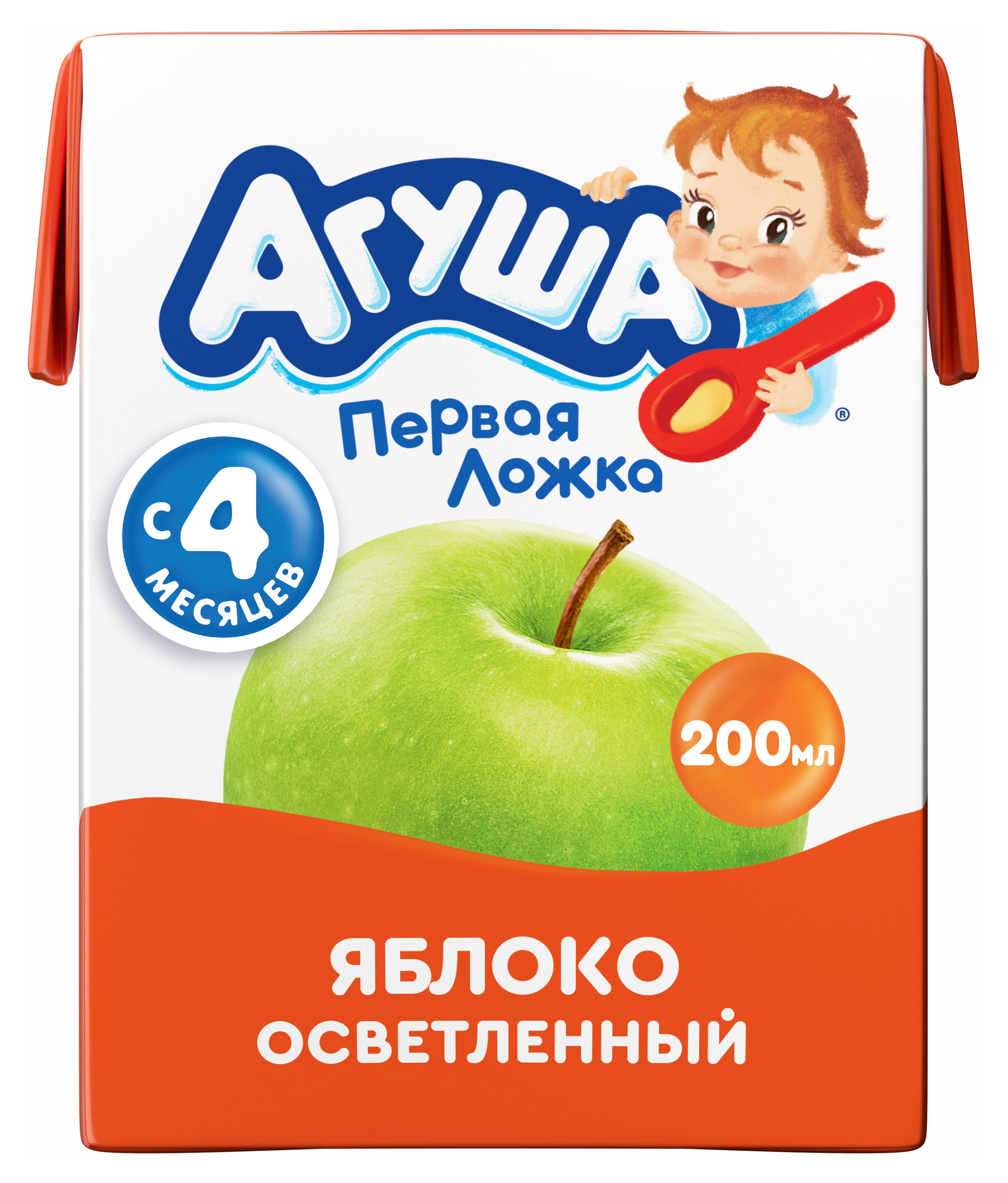 

Сок Агуша Яблоко с 4 месяцев, 200 мл