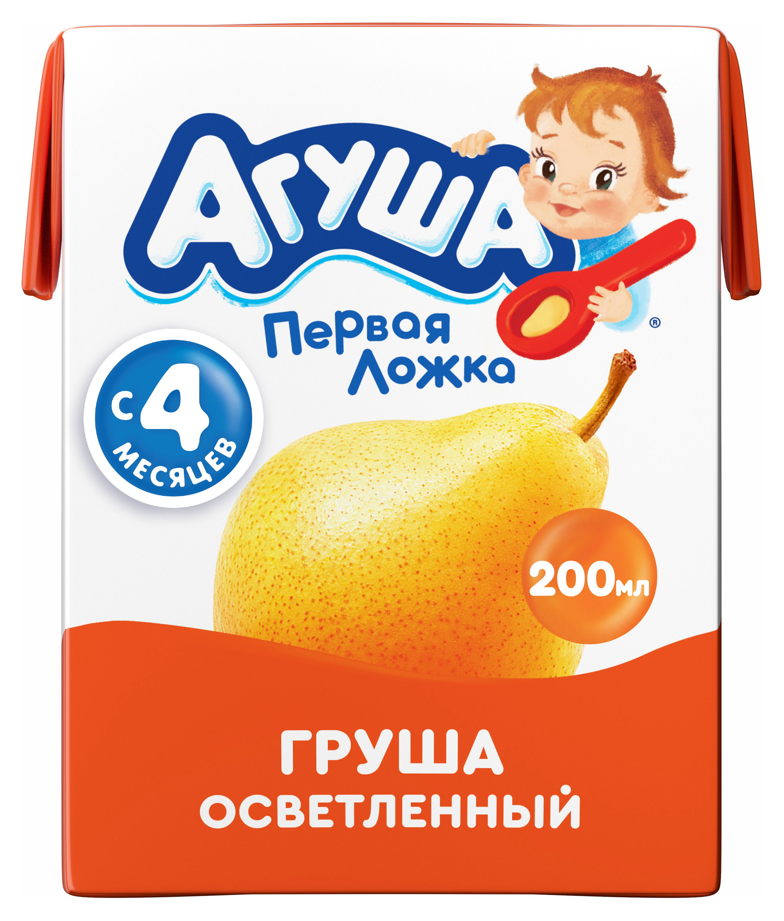 

Сок Агуша Груша груша с 4 месяцев, 200 мл