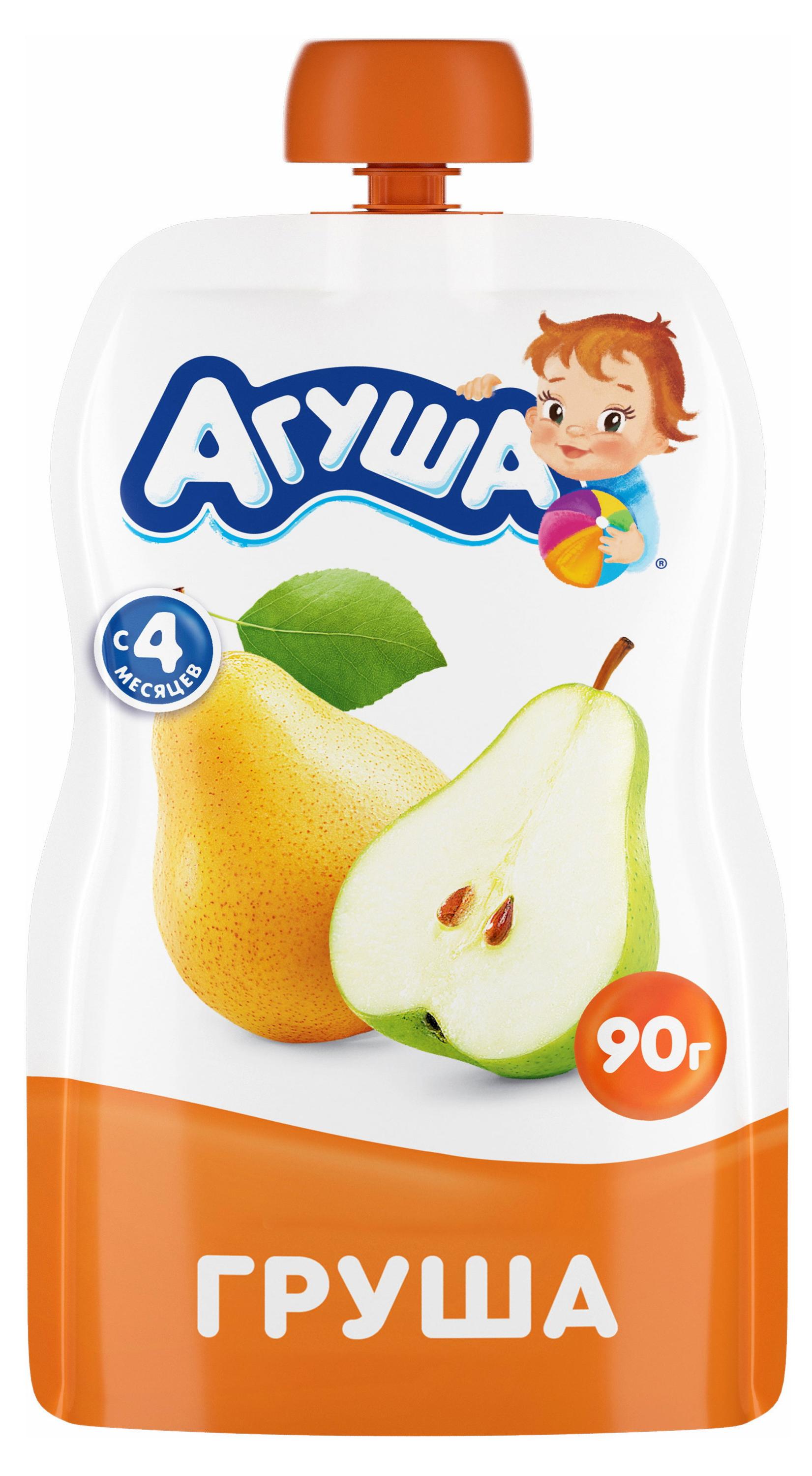 

Пюре Агуша груша с 4 мес., 90 г