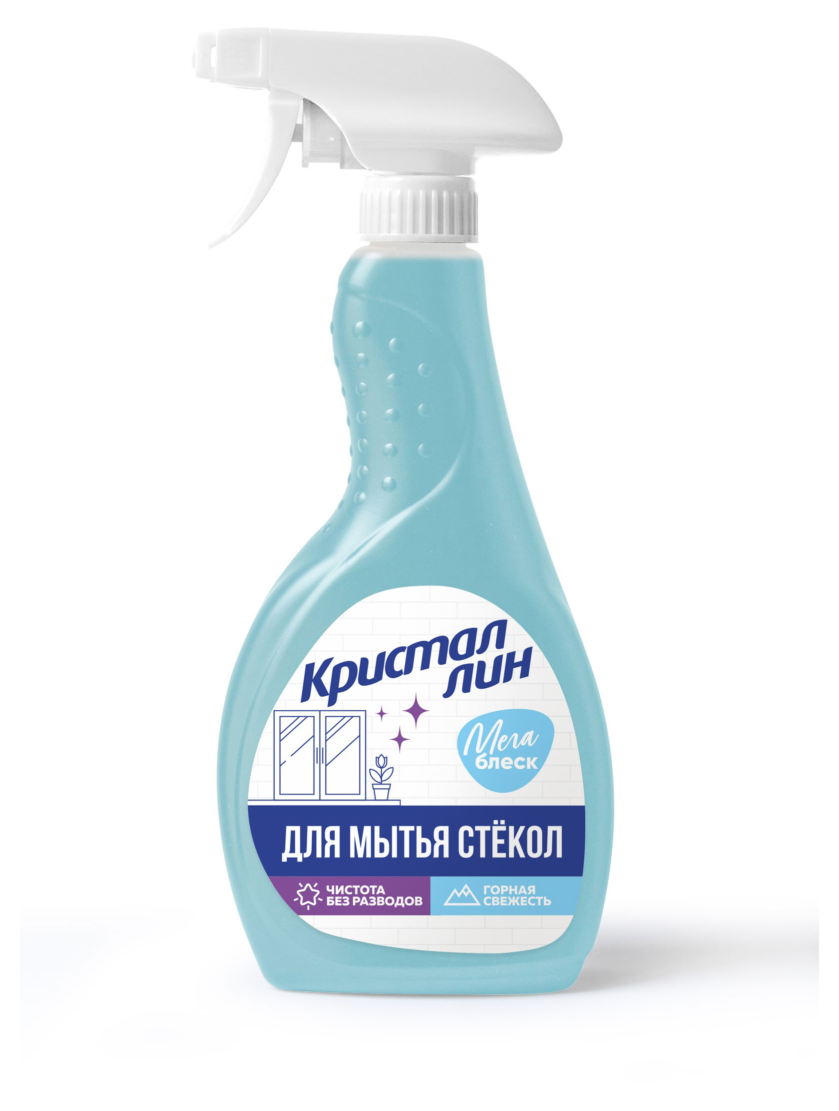 

Средство для мытья стекол Кристаллин Горная свежесть, 500 мл