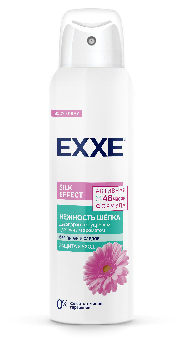 

Дезодорант женский Exxe Silk effect Нежность шёлка, 150 мл