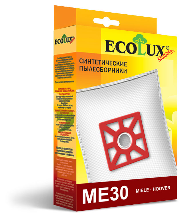 

Пылесборник синтетический Ecolux ME30, 4 шт