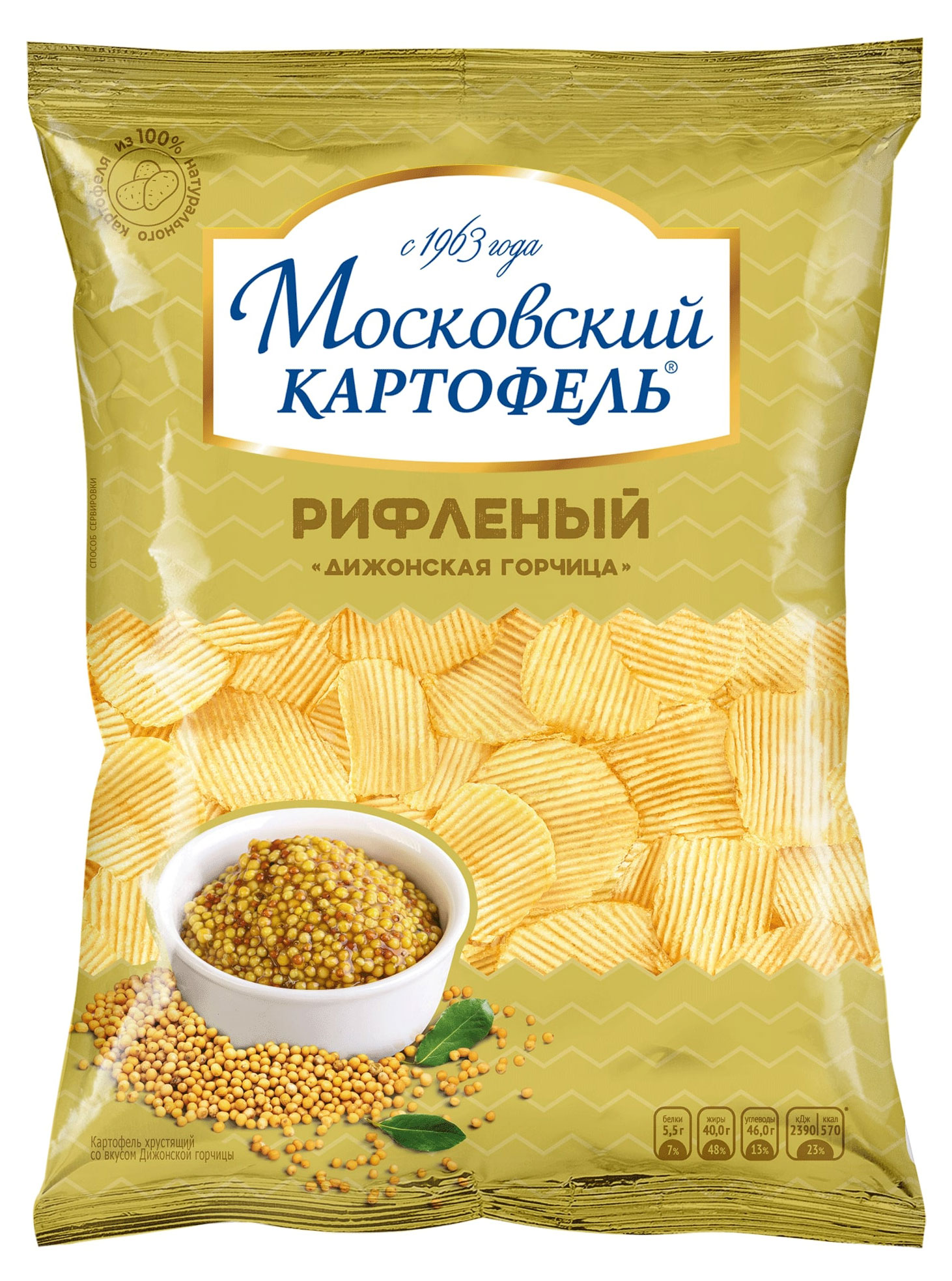 

Чипсы Московский Картофель дижонская горчица, 130 г