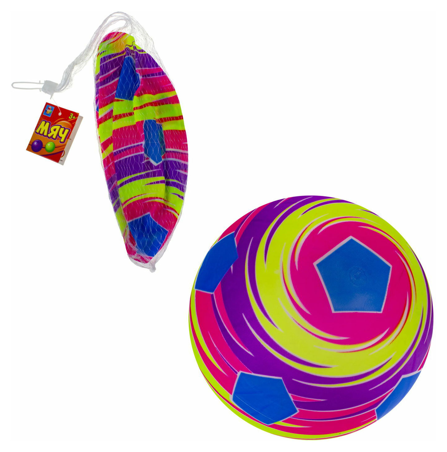 

Мяч 1TOY ПВХ, 23 см 50 г