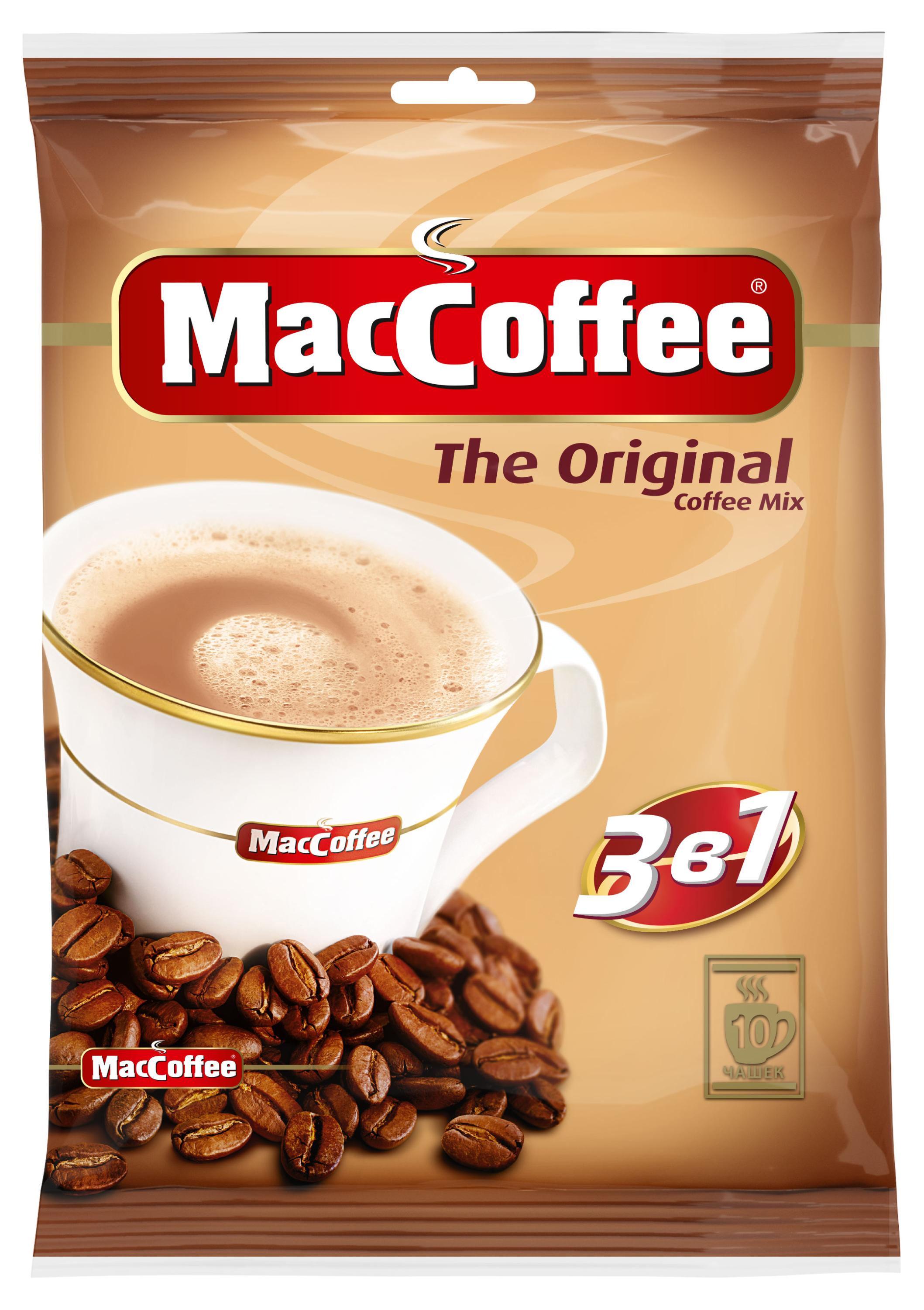 

Кофейный напиток MacCoffee Original 3в1 растворимый, 10 шт х 20 г